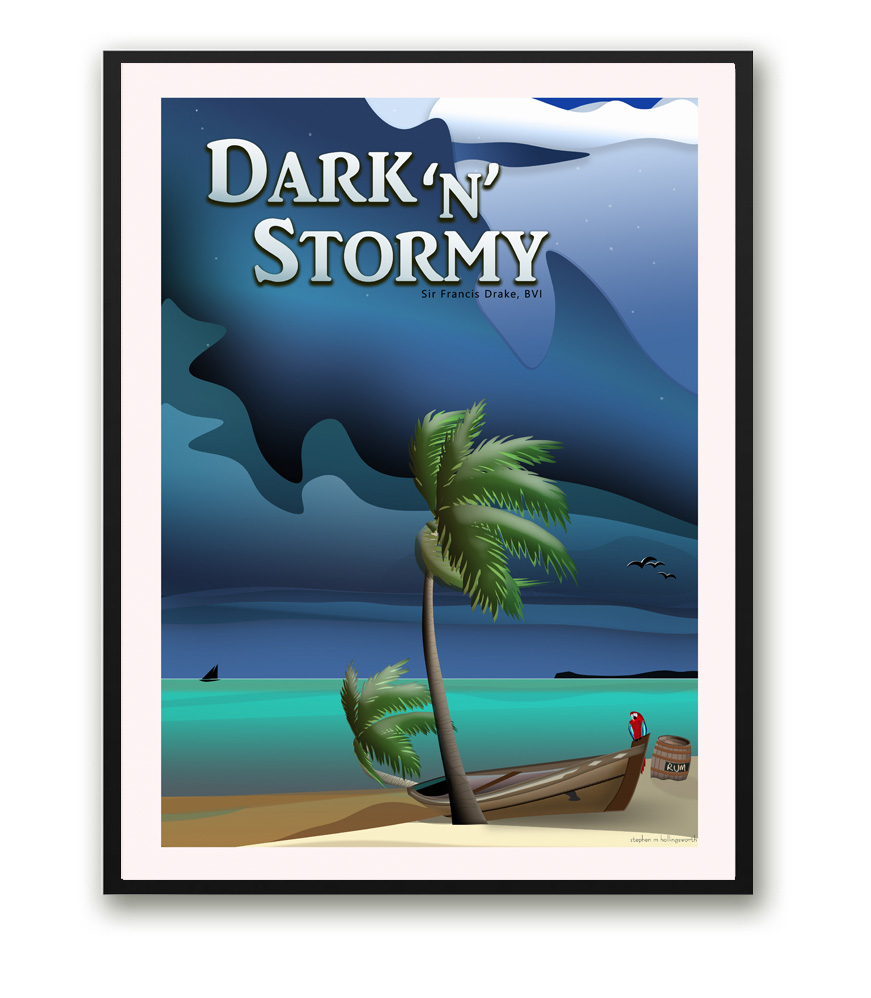 Dark n Stormy Travel Poster