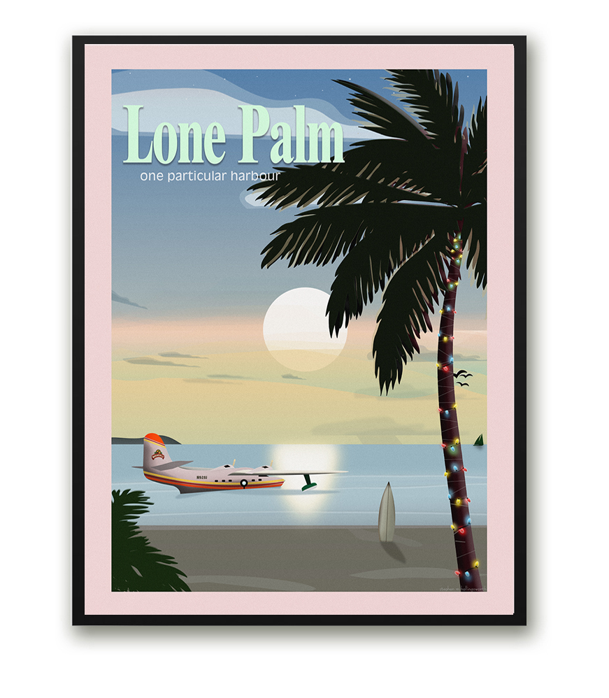 Lone Palm Travel Poster