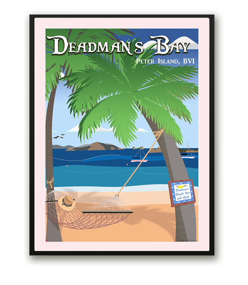 Deadmans bay Travel Poster